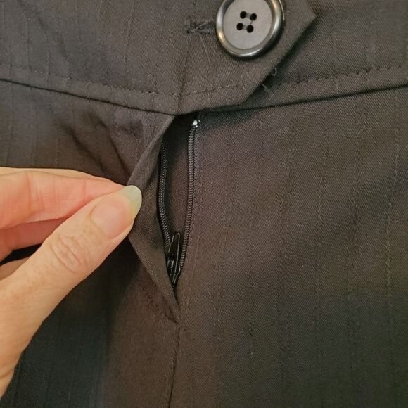 Vintage Cleveland Street wide leg capri culottes with cheetah print panel - Picture 3 of 11